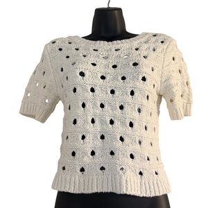 Bebe Ivory Knit Top